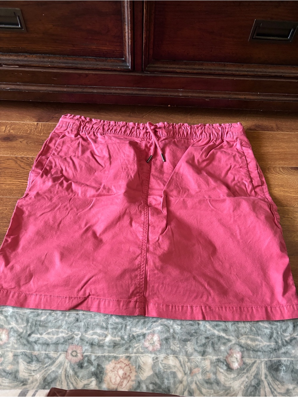 Croft & Barrow Casual Pink Drawstring Mini Skirt in size XXL